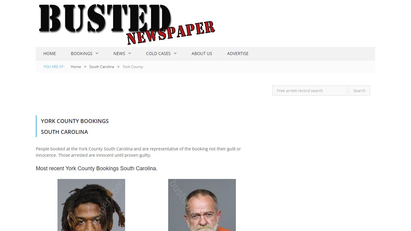 York County, SC Mugshots - BUSTEDNEWSPAPER.COM